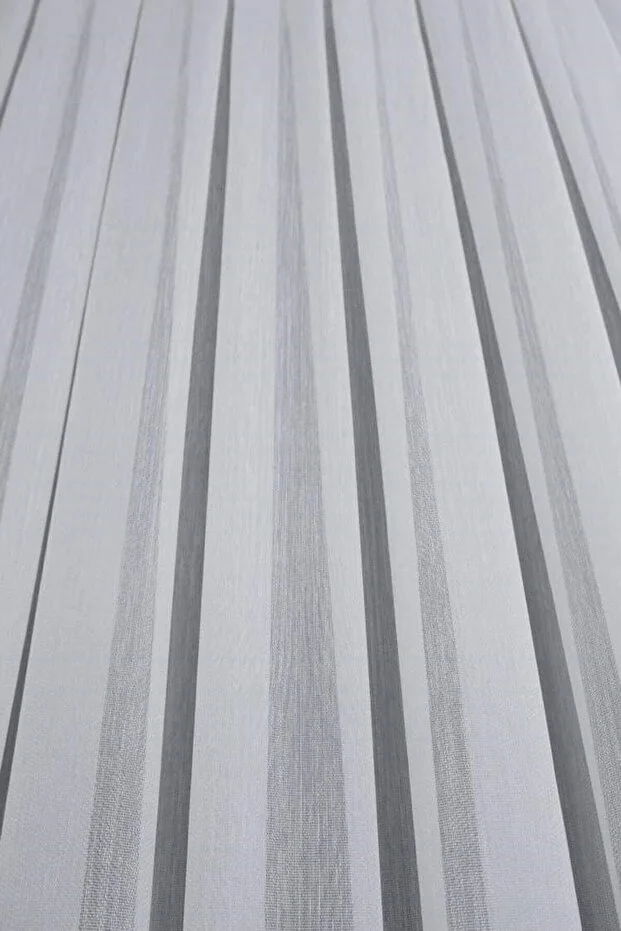 Bambu Şantuklu Kırışmaz Ütü Istemez Beyaz Tül Perde